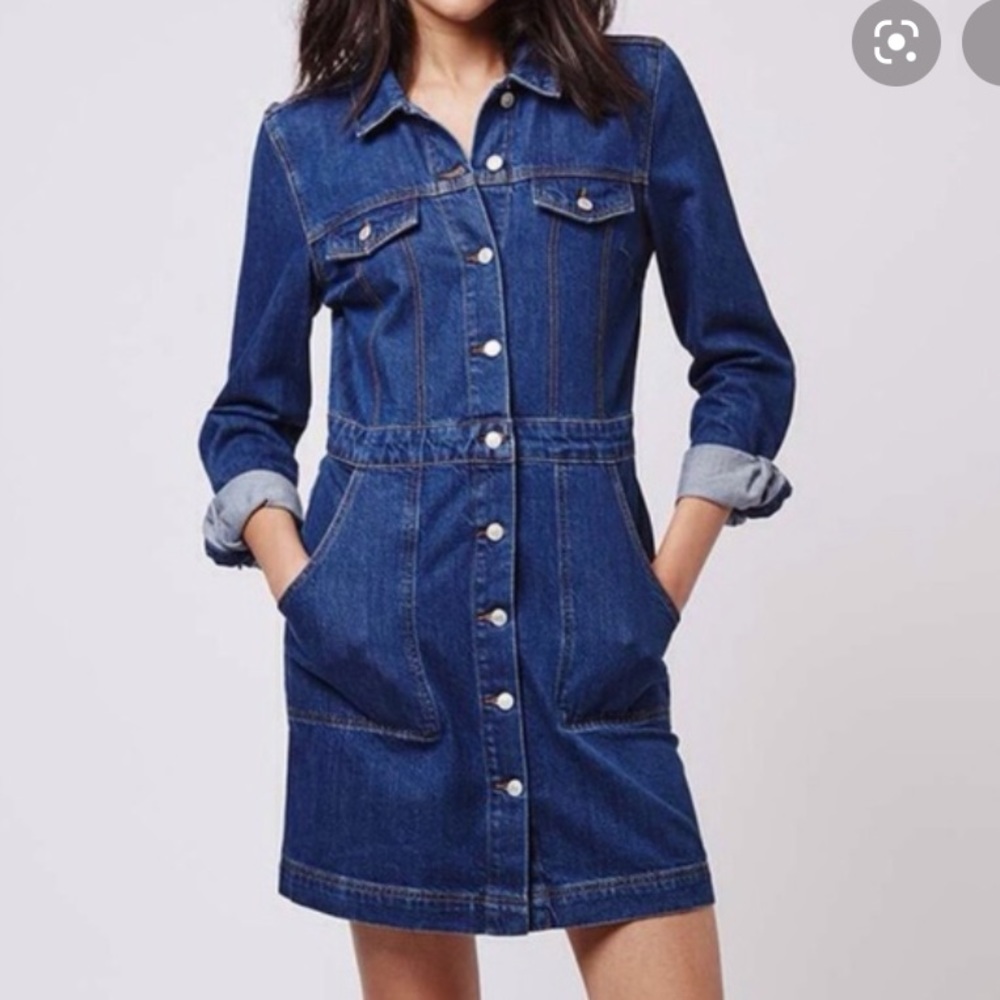 TopShop Moto Denim Dress